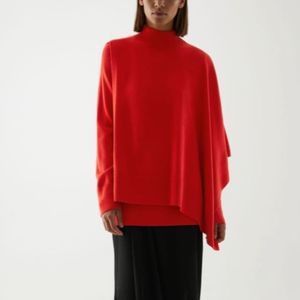 COS Merino Wool Hybrid Cape Sweater